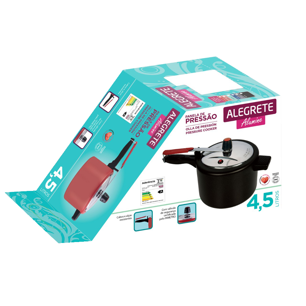 P.P ALUMINE 4,5 LTS AA VERMELHO TP POLIDO